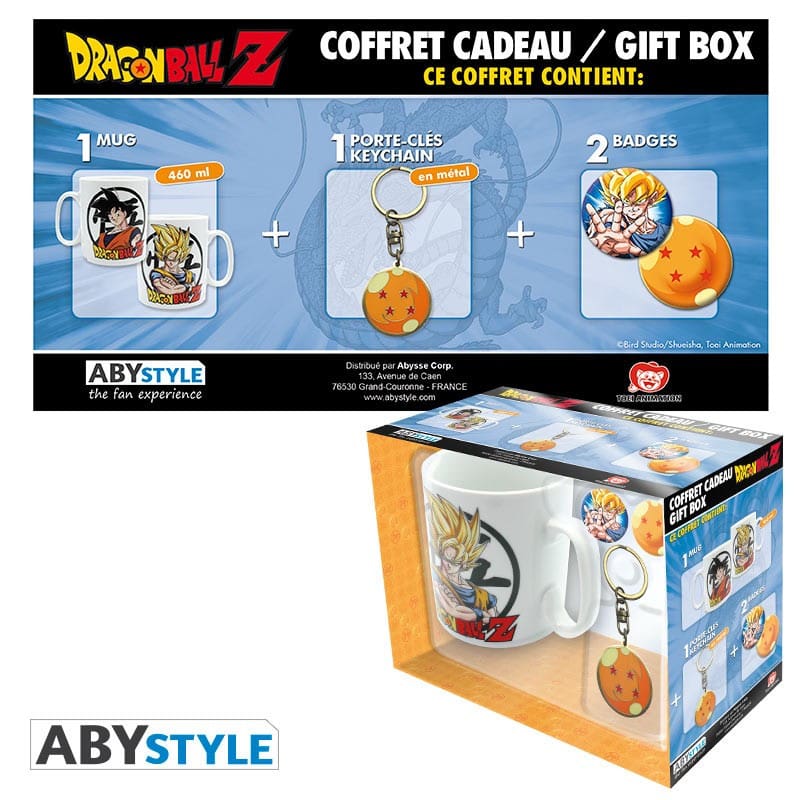 DRAGON BALL Z Coffret cadeau Goku Mug + Porte-clés + Cahier