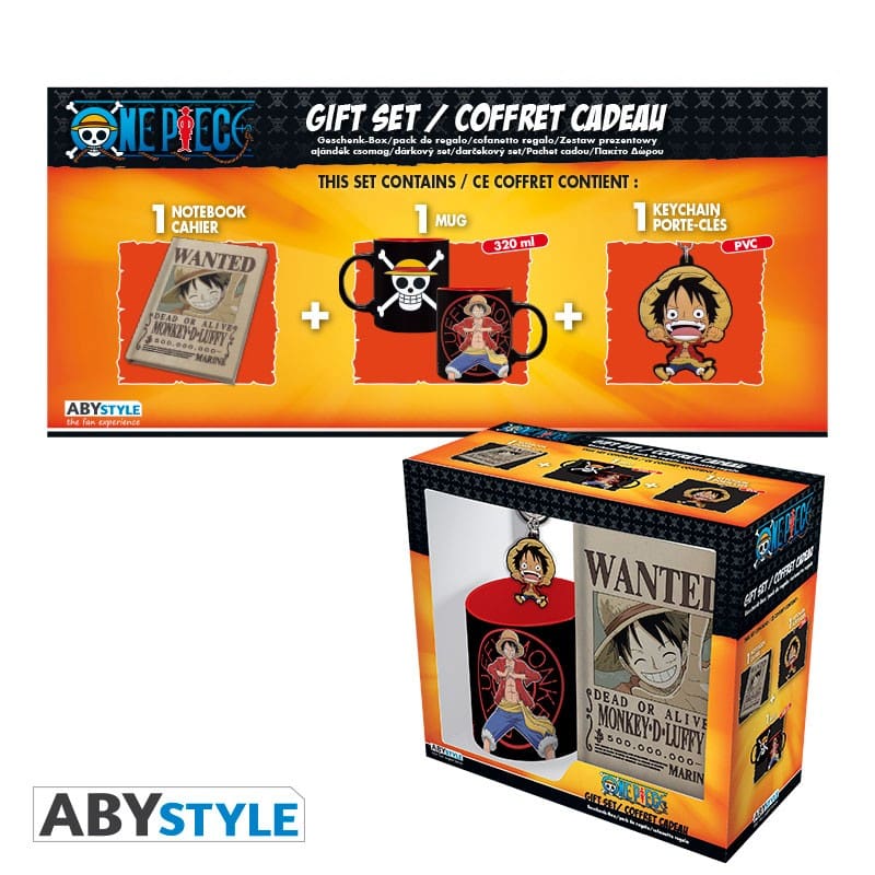 Coffret Mug, porte-clés, cahier - One piece : wanted - Alkarion