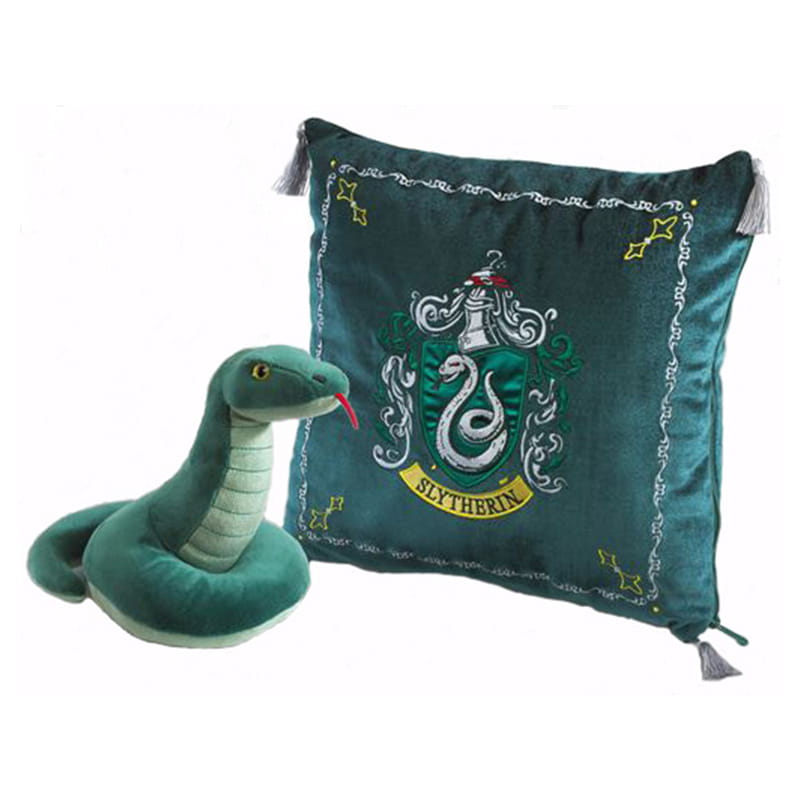 Coussin et peluche maison Serpentard - Harry Potter - Alkarion