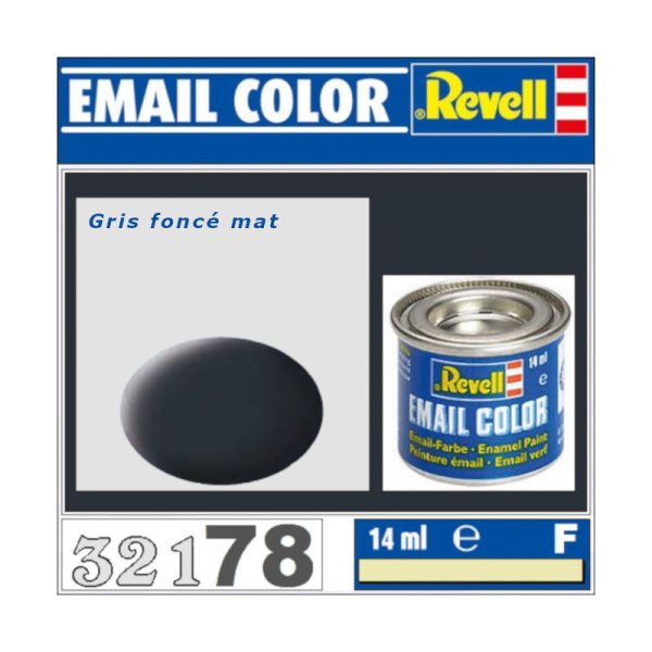 Peinture Revell - Gris foncé mat