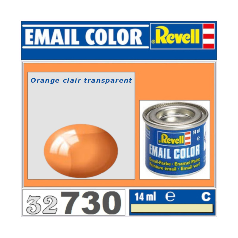 Peinture Revell 32730 - Orange clair transparent 