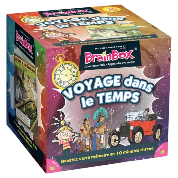 BrainBox voyage dans le temps - mémoire et rapidité - boite de jeu