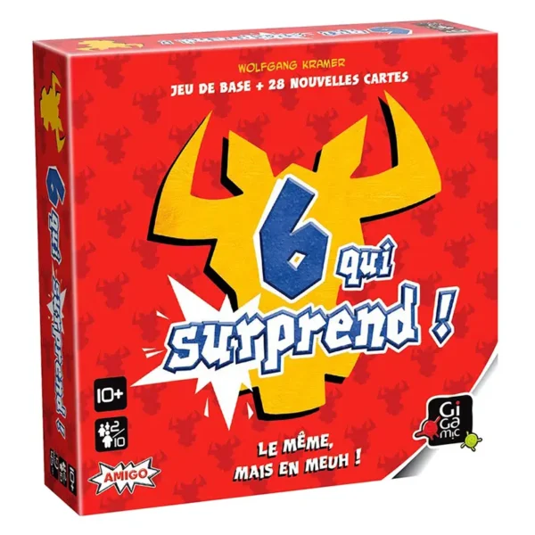 6 qui surprend - observation et stratégie - boite de jeu