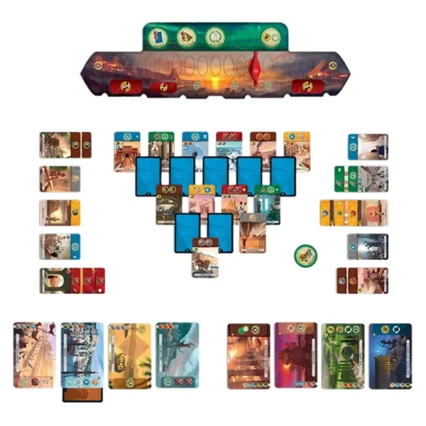 7 wonders duel - réflexion et stratégie - la zone de jeu